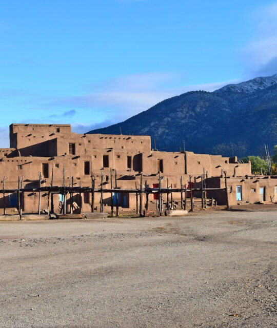Taos Pueblo adobe homes