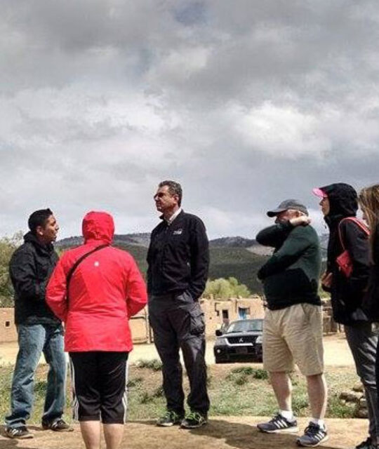 Taos Pueblo tour group