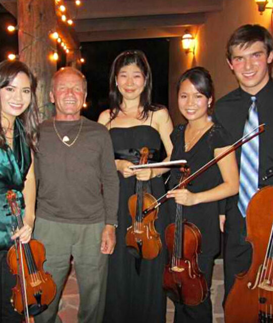 Taos School of Music students with Jean Mayer