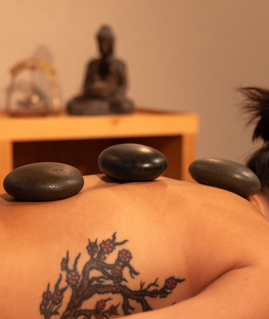 Hot rocks massage therapy