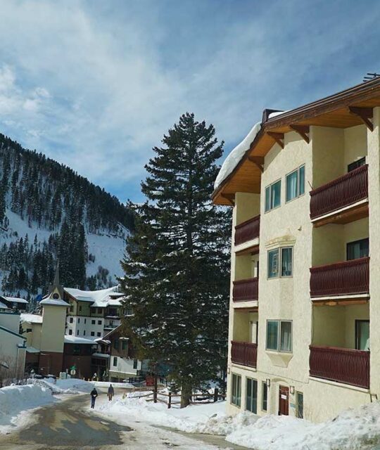 Powderhorn Condos and the Village of Taos Ski Valley