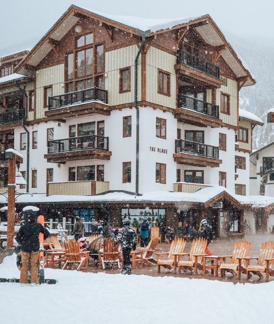The Blake hotel and plaza at Taos Ski Valley
