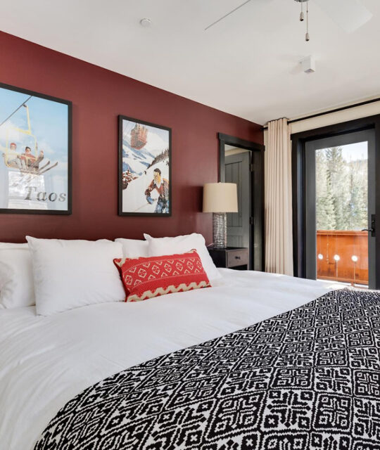 Bedroom in vacation rental in Taos Ski Valley