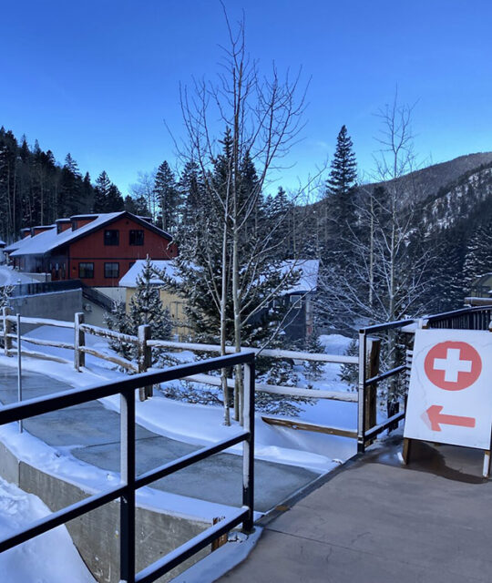 Mogul Medical Urgent Care walkway Taos Ski Valley