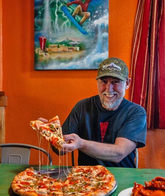 Charlie owner of Pizaños pizza and pasta in Taos