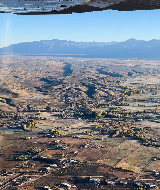 Taos, NM from the air