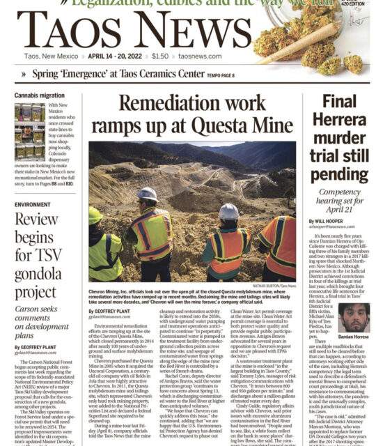 Taos News front page