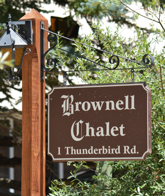 Brownell Chalet sign