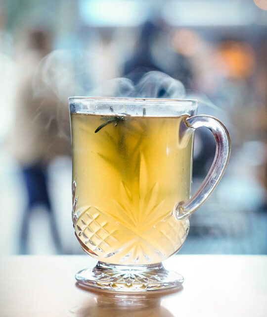 Rosemary lemon hot toddy