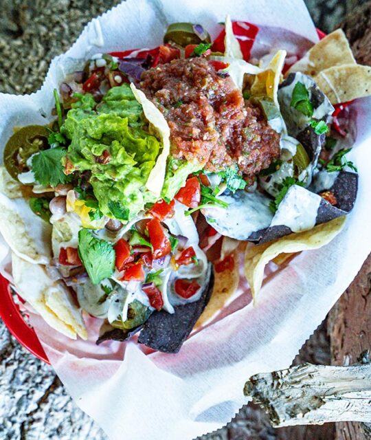 Basket of nachos from DALEEE in Taos