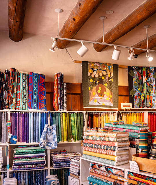 Quilting and fabric store in Taos, New Mexico