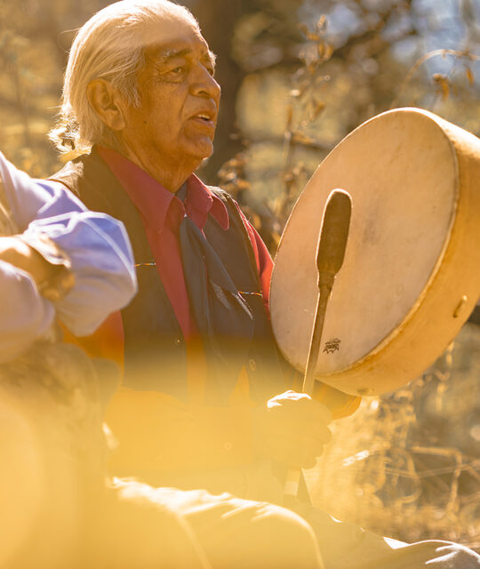 Taos Pueblo drummer