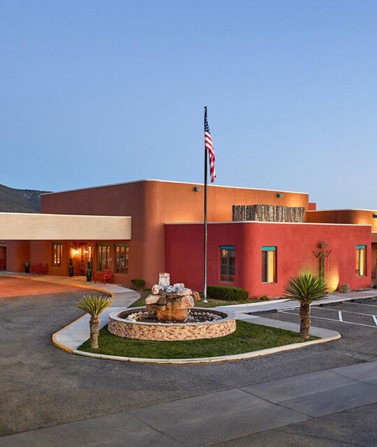 Exterior of the Hotel Don Fernando de Taos.