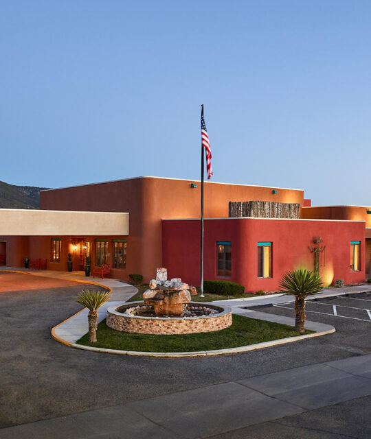 Exterior of the Hotel Don Fernando de Taos.