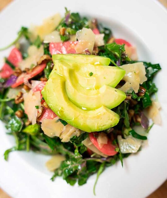 Kale and avocado salad.