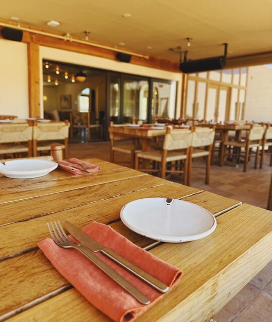 Restaurant Juliette outdoor dining area.