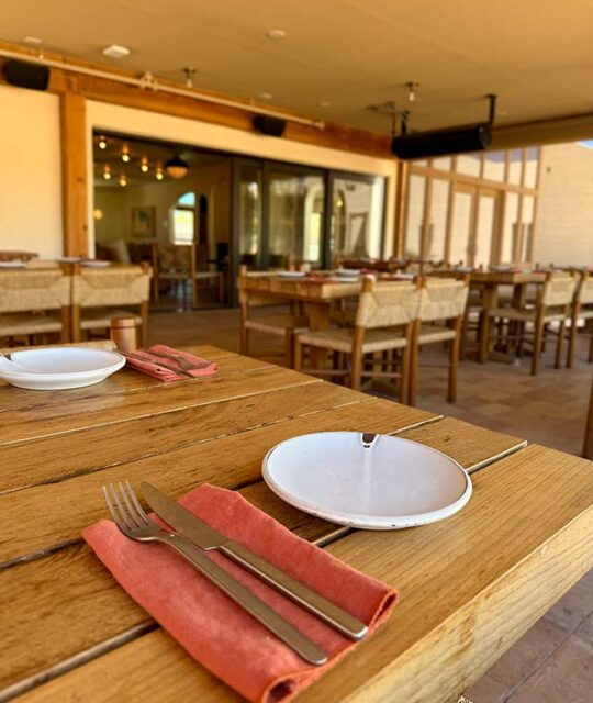Restaurant Juliette outdoor dining area.