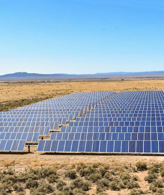 Kit Carson Electric Cooperative solar array in Taos, NM.