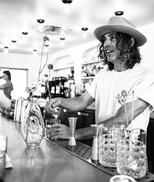 Bartender behind the bar at Juliette's