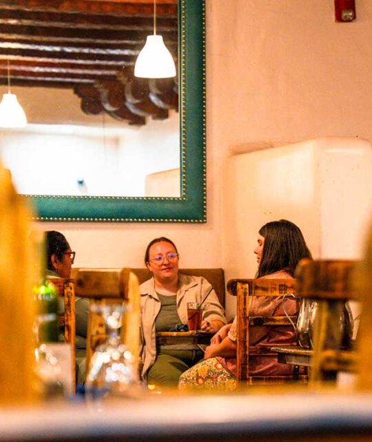 Customers dining at La Luna @ La Fonda.