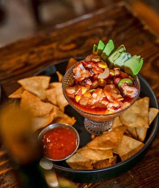 Seafood cocktail by La Luna @ La Fonda in Taos.