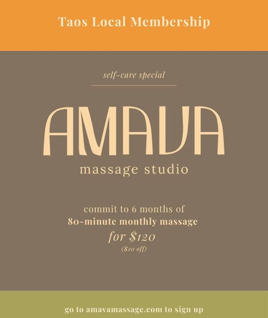 Amava Massage Studio local membership special
