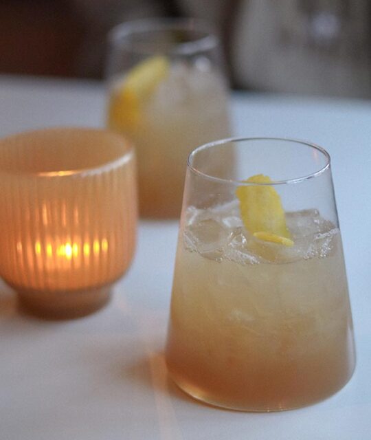 Craft cocktails with a candle