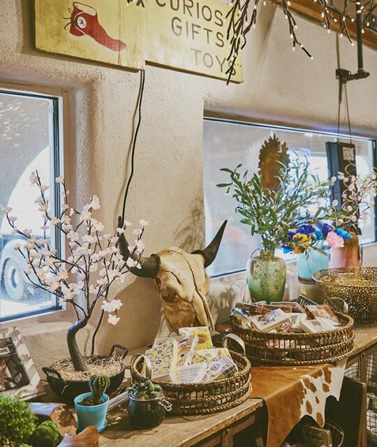 Selection of gifts at Taos Lifestyle.