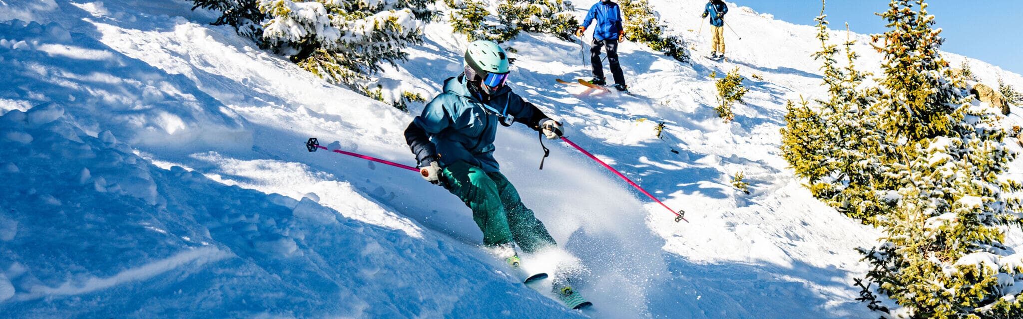 Person skiing